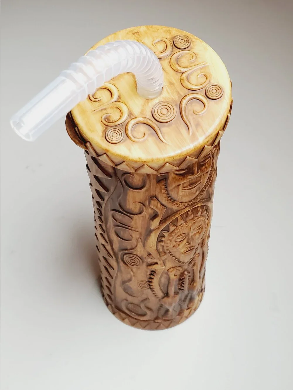 Disney Parks Trader Sam's Plastic Enchanted Tiki Dole Whip Tumbler Sipper Cups